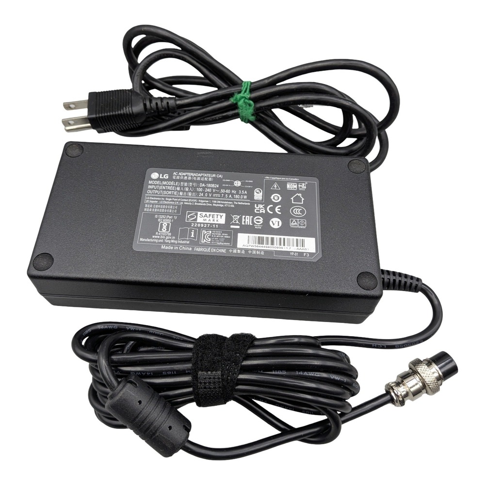 LG AC Adapter DA-180B24 24V 7.5A 180W Power Supply 4-Pin Connector Black